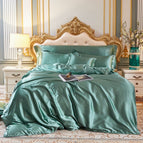 Mint / 150cm hoeslaken + Dekbed 200x 230cm + 2x kussensloop