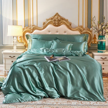 Luxe Satin Bedset – Elegante Beddecoratie voor Slaapcomfort
