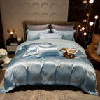 Lichtblauw / 1.5m (5 feet) bed [Quilt cover 200*230]
