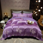 Paars / 1.5m (5 feet) bed [Quilt cover 200*230]