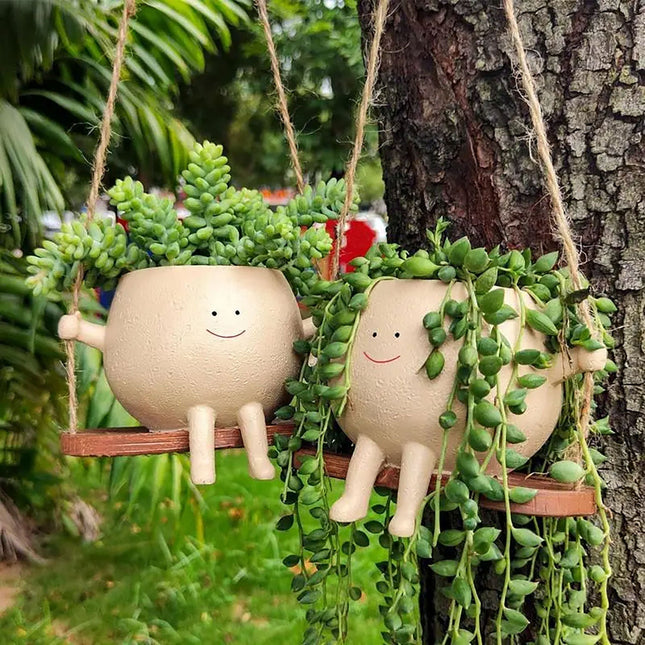 GreenOasis - Elegante Hangende Plantenmand voor een Rustige Sfeer