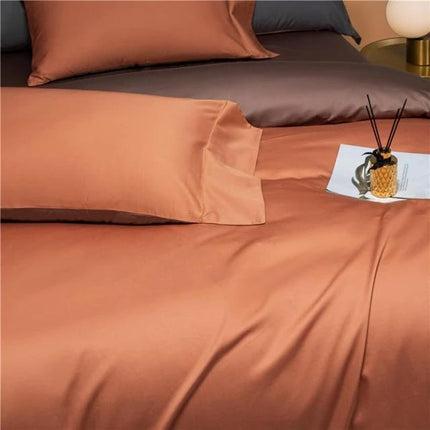 Prarie Orange – Luxe Dekbedovertrekset van Egyptisch Katoen