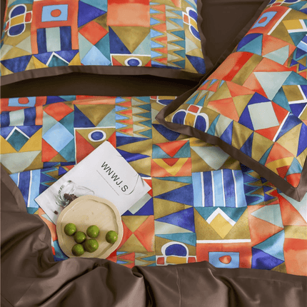Shapes and Colors – Luxueus Dekbedovertrekset van Egyptisch Katoen