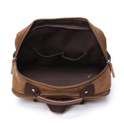Vintage Canvas Rugzak – Grote Capaciteit Laptop Backpack Heren