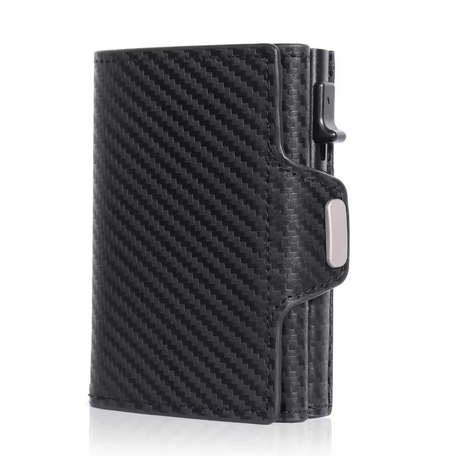 RFID Leren Heren Portemonnee – Compacte Minimalistische Wallet
