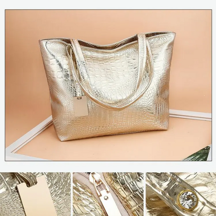 IsabellaBag – Luxe Schoudertas met Krokodillenprint