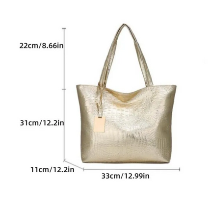 IsabellaBag – Luxe Schoudertas met Krokodillenprint
