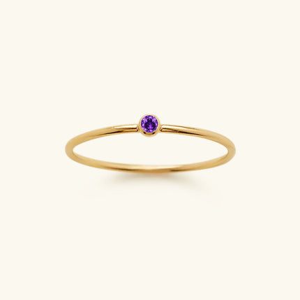 Celestia Birthstone Ring - A Touch of Celestial Elegance