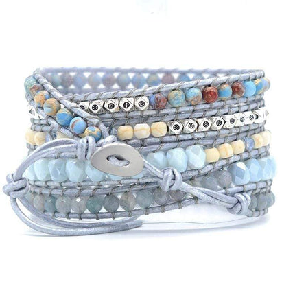 Aurina – Betoverende Blauwe Topaas Armband