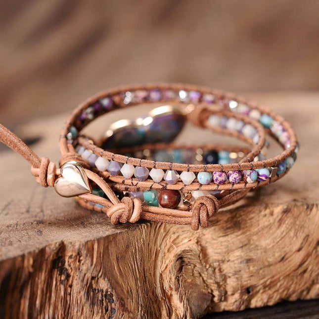 Amaris - Elegante Jaspis Hart Armband