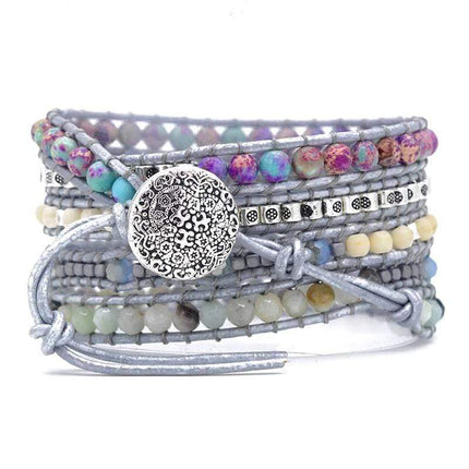 AmaraWrap - Luxe Turkoois Armband voor Balans