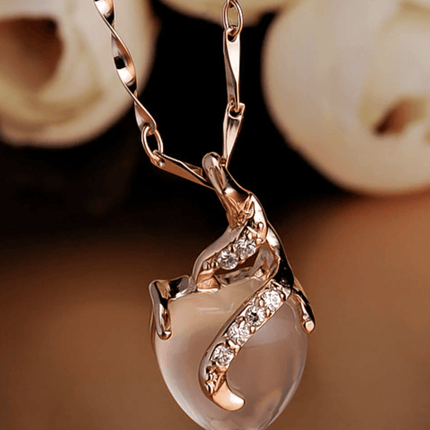 Calista Heart - Elegante Opaal Halsketting