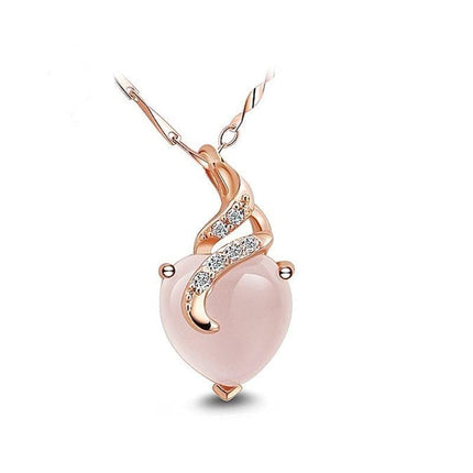 OpalHeart - Elegante Hartvormige Ketting van Calista