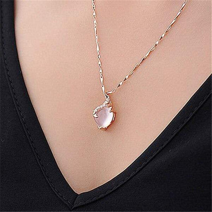 OpalHeart - Elegante Hartvormige Ketting van Calista
