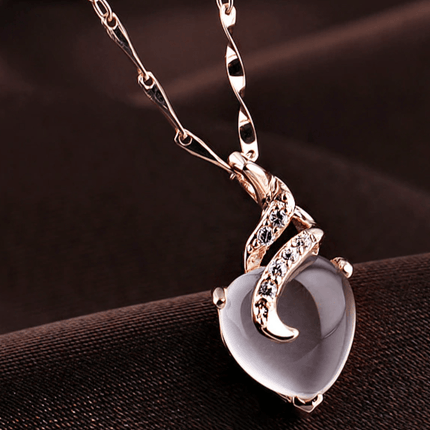 Calista Heart - Elegante Opaal Halsketting