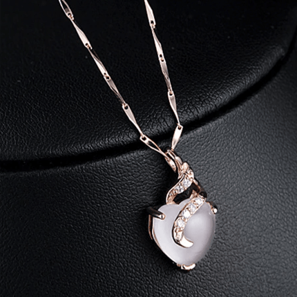 Calista Heart - Elegante Opaal Halsketting
