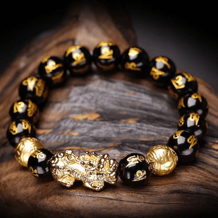 Kaelith - Zwarte Obsidiaan Pi Xiu Armband