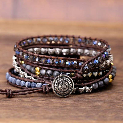 OnyxGlow – Luxe Wikkelarmband voor Dames