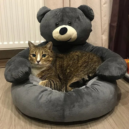 Samiya – Luxe Pluche Kattenbed voor Slaapcomfort