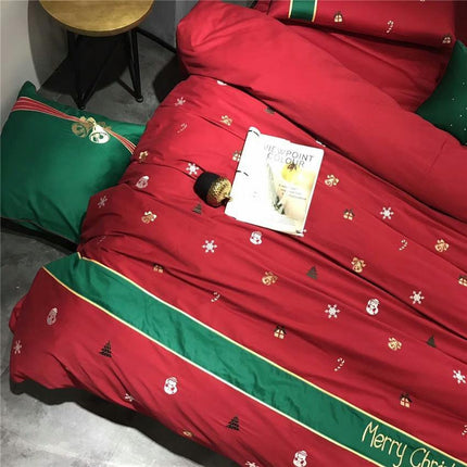 Yuletide Magic – Luxe Kerst Dekbedovertrekset