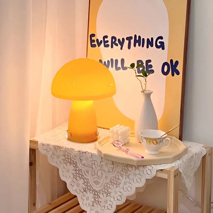 Scandinavische LED Paddenstoel Lamp - Elegantie en Warmte voor Jouw Interieur