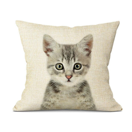 Schattige Dieren Kussenhoes – Speels en Stijlvol Accessoire voor Elk Interieur