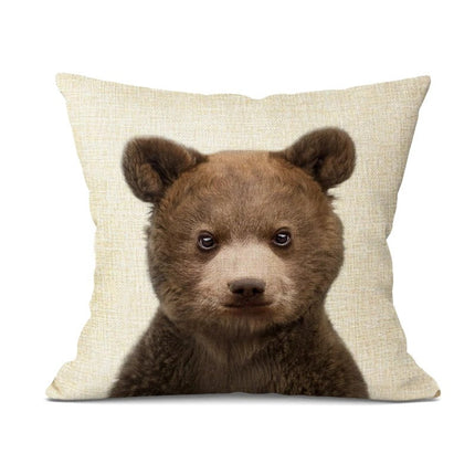 Schattige Dieren Kussenhoes – Speels en Stijlvol Accessoire voor Elk Interieur