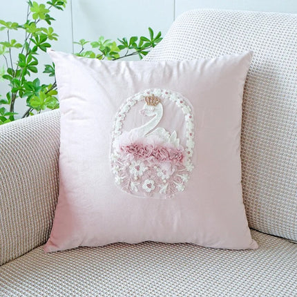 VelourVista Kussenhoes - Schattig Roze Konijn Kussen voor een Betoverend Interieur