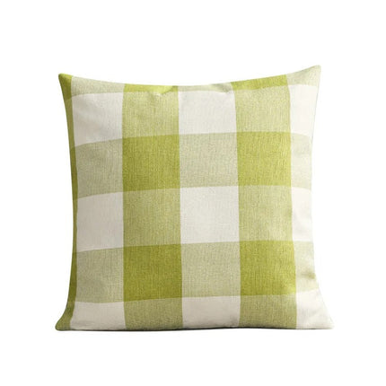 Harmonie Home Kussenhoes - Tijdloze Ruit Kussenhoes voor Elk Interieur