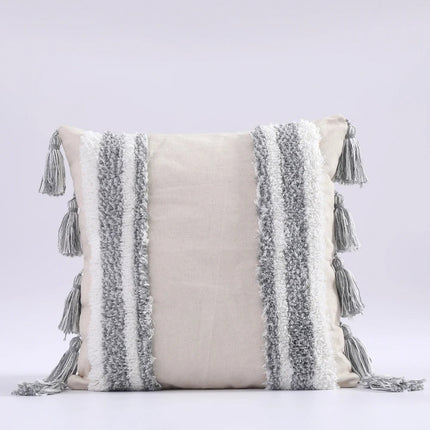 Boho Tufted Kussenhoes - Marokkaanse Flair voor Jouw Interieur