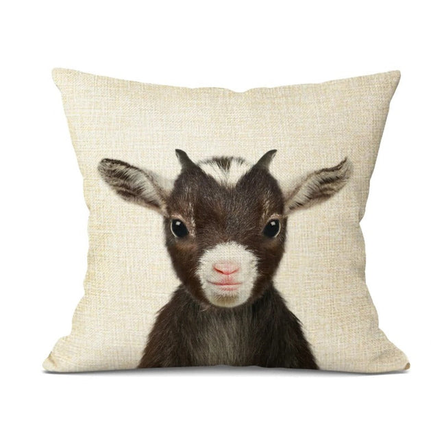 Schattige Dieren Kussenhoes – Speels en Stijlvol Accessoire voor Elk Interieur