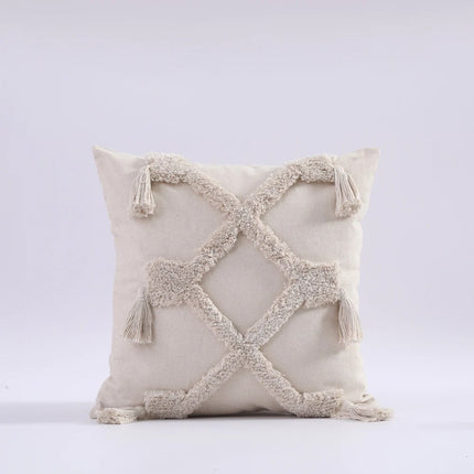 Boho Tufted Kussenhoes - Marokkaanse Flair voor Jouw Interieur