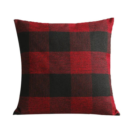 Harmonie Home Kussenhoes - Tijdloze Ruit Kussenhoes voor Elk Interieur