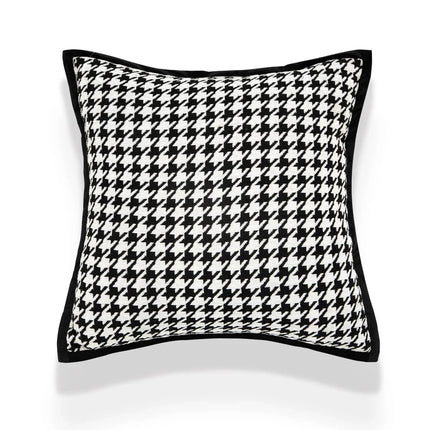 VelvetGlow Kussenhoes - Dubbelzijdige Geometrische Kussenhoes van Luxe Jacquard