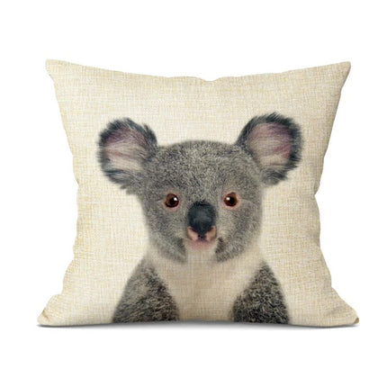 Schattige Dieren Kussenhoes – Speels en Stijlvol Accessoire voor Elk Interieur