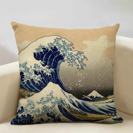 BeauRêve Kussenhoes met Mount Fuji - Japanse Stijl voor Elke Ruimte