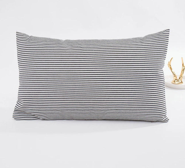 Stijlvolle MarbreLuxe Kussenhoes - Moderne Streep Kussenhoes voor Elegante Interieurs