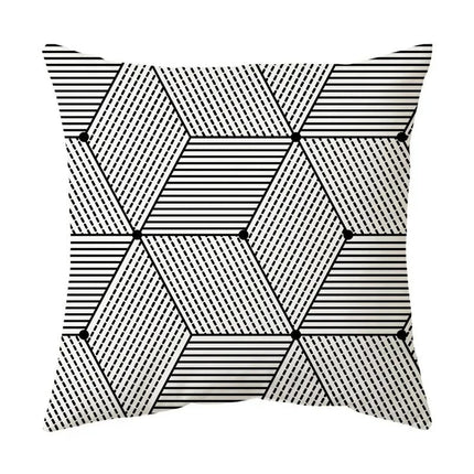 Stijlvolle Geometrische Kussenhoes - voor een Modern Interieur