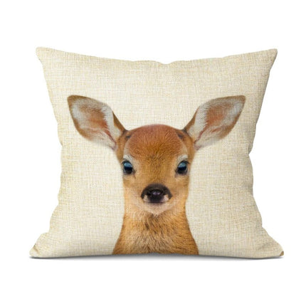 Schattige Dieren Kussenhoes – Speels en Stijlvol Accessoire voor Elk Interieur