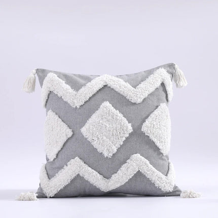 Boho Tufted Kussenhoes - Marokkaanse Flair voor Jouw Interieur