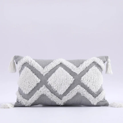Boho Tufted Kussenhoes - Marokkaanse Flair voor Jouw Interieur