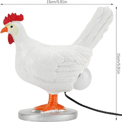 EggGlow Tafellamp – Charmante Kipvorm met Warm LED Licht