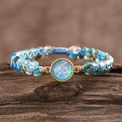 Liora Bracelet - Elegante Blauwe Opaal Sieraad