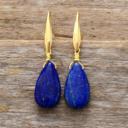 Selene Earrings - Diepblauw Lapis Dromers Sieraden