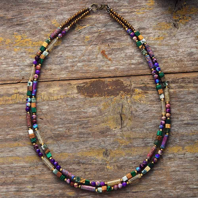 GemGlow Necklace - Elegante Edelsteen Choker