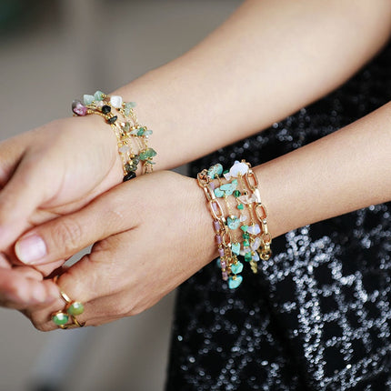 Isabelle Bracelet - Elegante Turkoois en Opaal