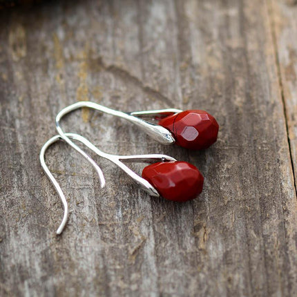 Serenella Drops - Elegante Oorbellen met Natuurlijke Edelstenen