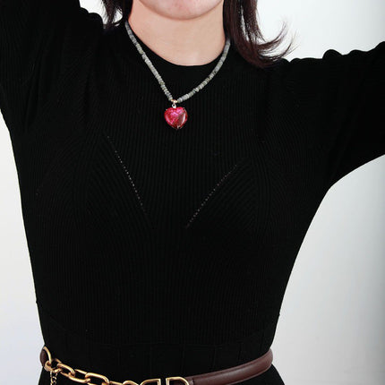 Nova Heart Bead Necklace – Stijlvolle Genezing Kralenketting