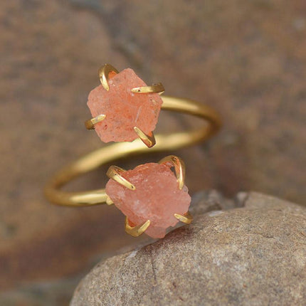RawStone Ring - Unieke Edelsteen met Ruwe Afwerking