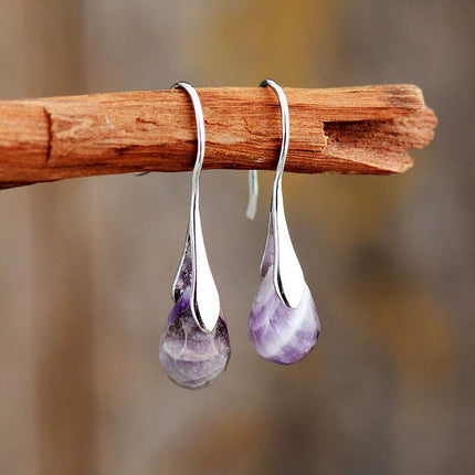 Serenella Drops - Elegante Oorbellen met Natuurlijke Edelstenen